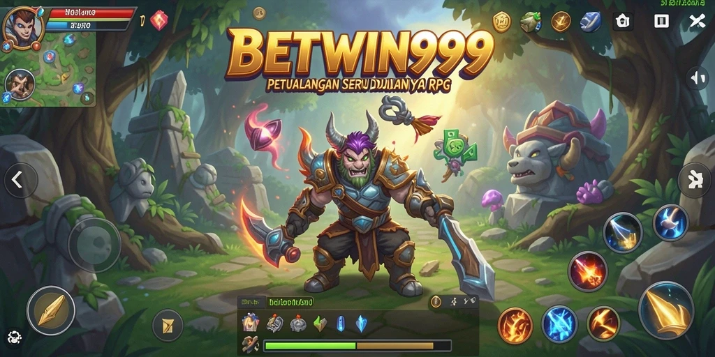 Gambaran gameplay BETWIN999 dengan visual RPG yang memukau.
