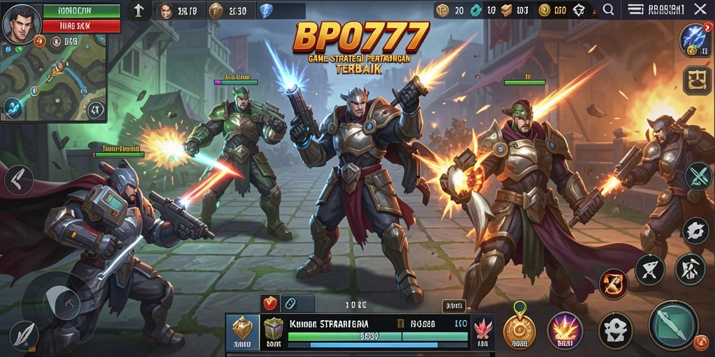Tampilan gameplay BPO777 yang intens dan strategis.