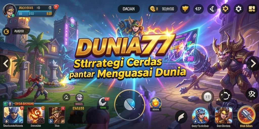 Tampilan gameplay DUNIA777 yang menarik dengan pertempuran strategis.