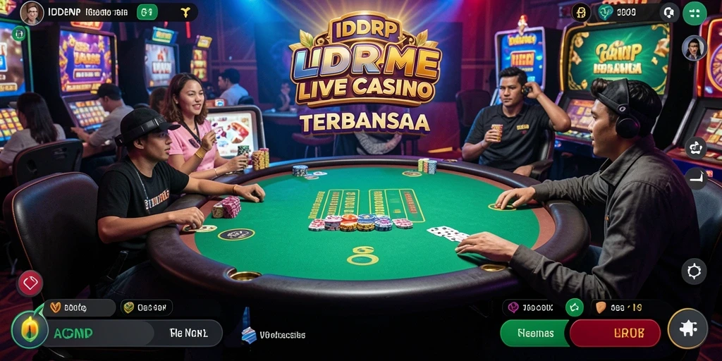 Tampilan gameplay Live Casino yang menarik dan mendebarkan di IDRRP.