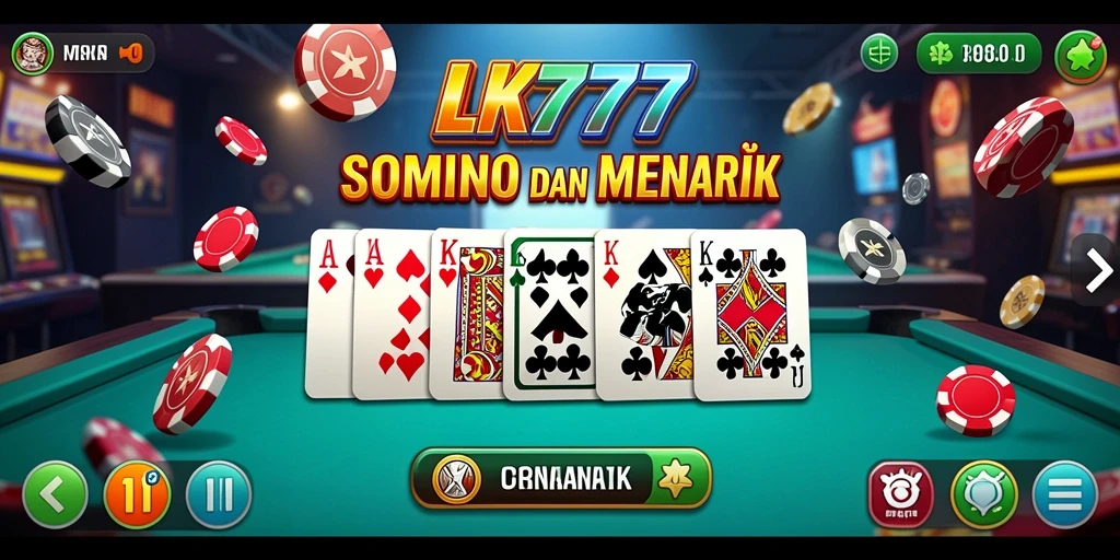Screenshot LK777 menampilkan gameplay Domino yang seru dan menantang.