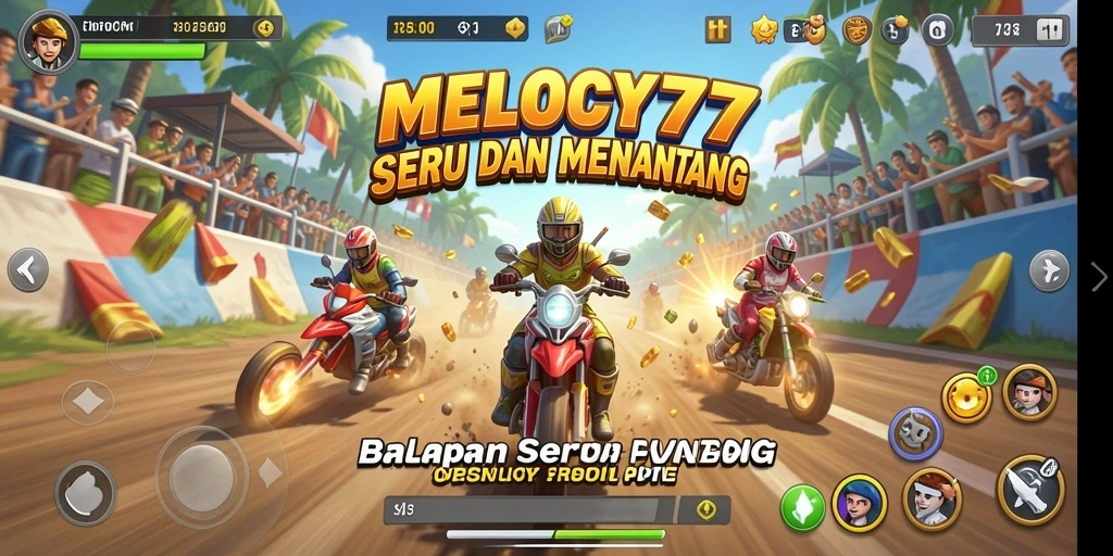 Gameplay seru dan menegangkan dalam MELODY77.