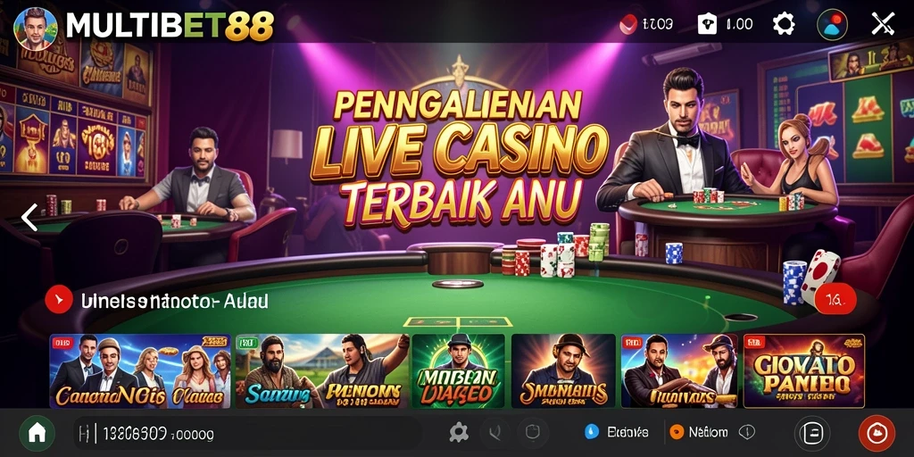 Tampilan menarik dari gameplay Live Casino MULTIBET88 yang mengasyikkan.