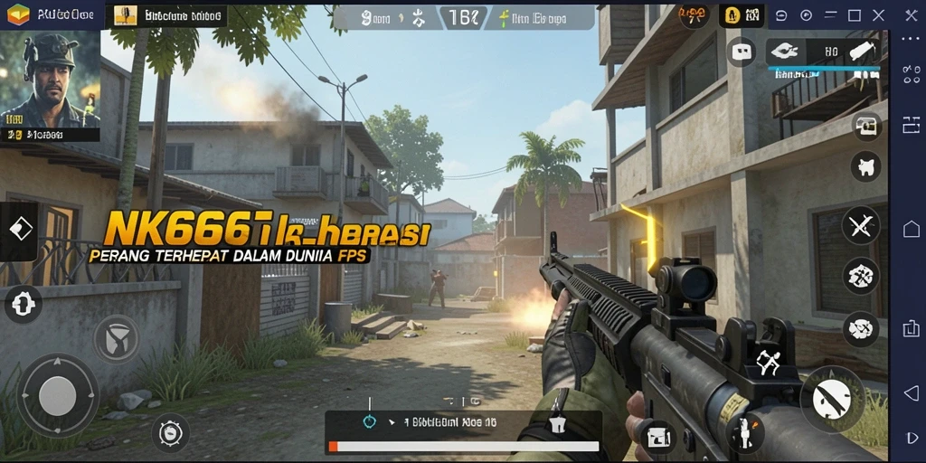 Gameplay NK666 yang intens dan menegangkan di medan perang modern.