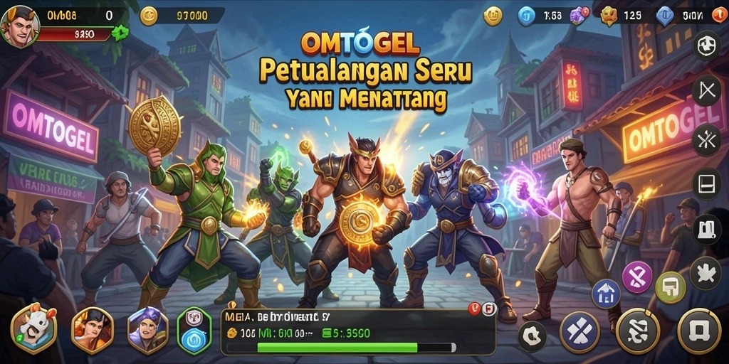 Gameplay OMTOGEL yang menantang dan penuh warna.