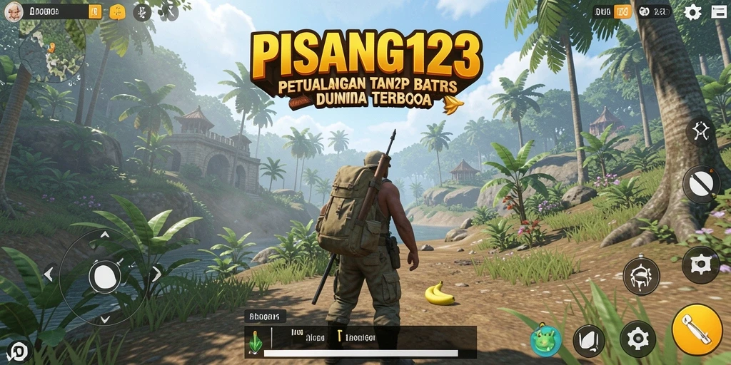 Gameplay PISANG123 yang seru dalam dunia terbuka.