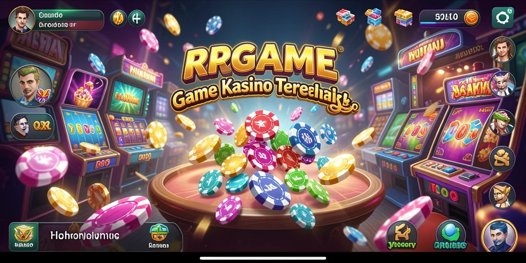 Tangkapan layar utama RPGAME yang menampilkan serunya gameplay Kasino.