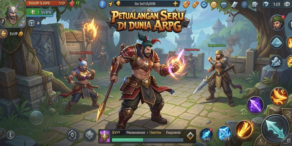 Screenshot gameplay SVIP9 menampilkan aksi seru di dunia ARPG.